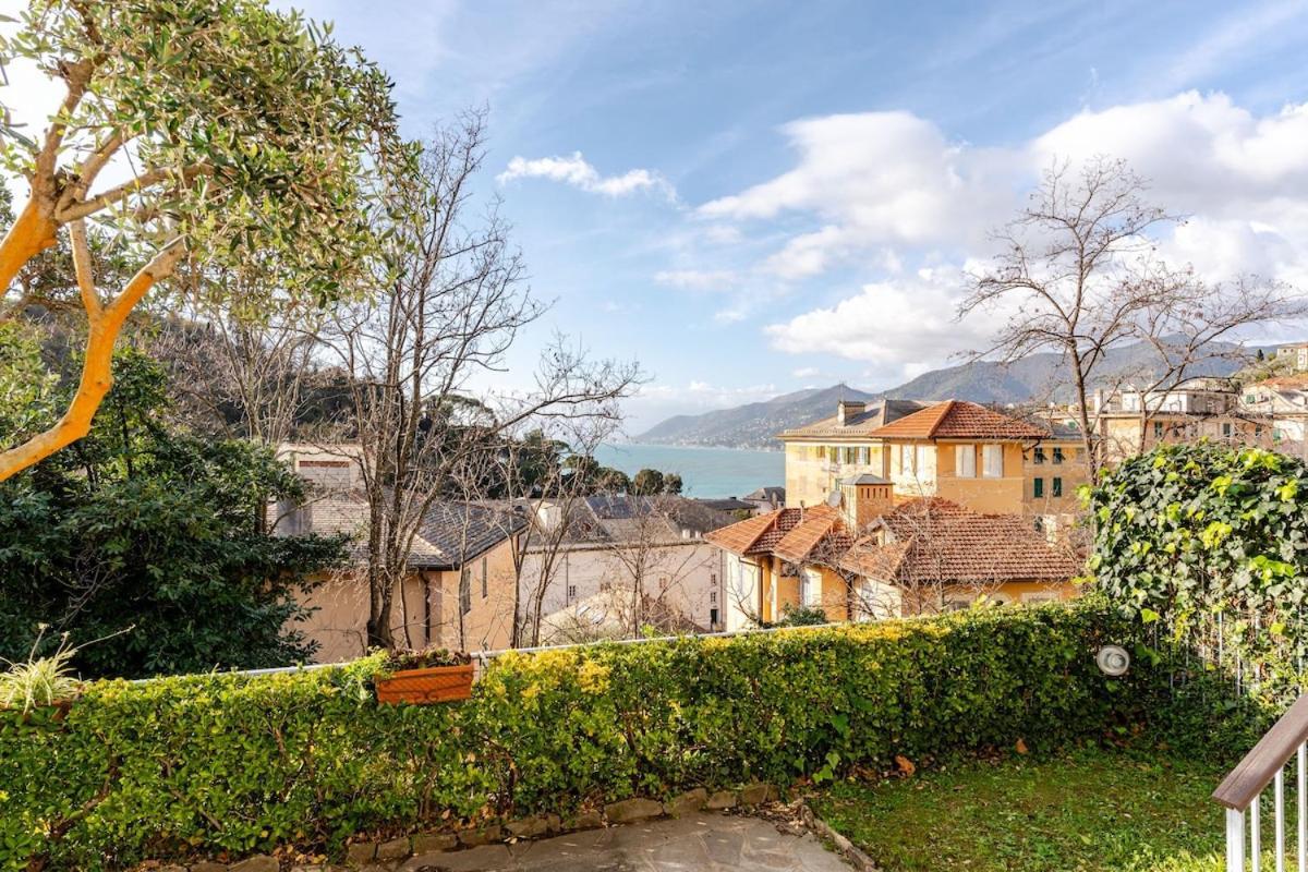 Sea View Apartment With Private Garden Camogli Zewnętrze zdjęcie